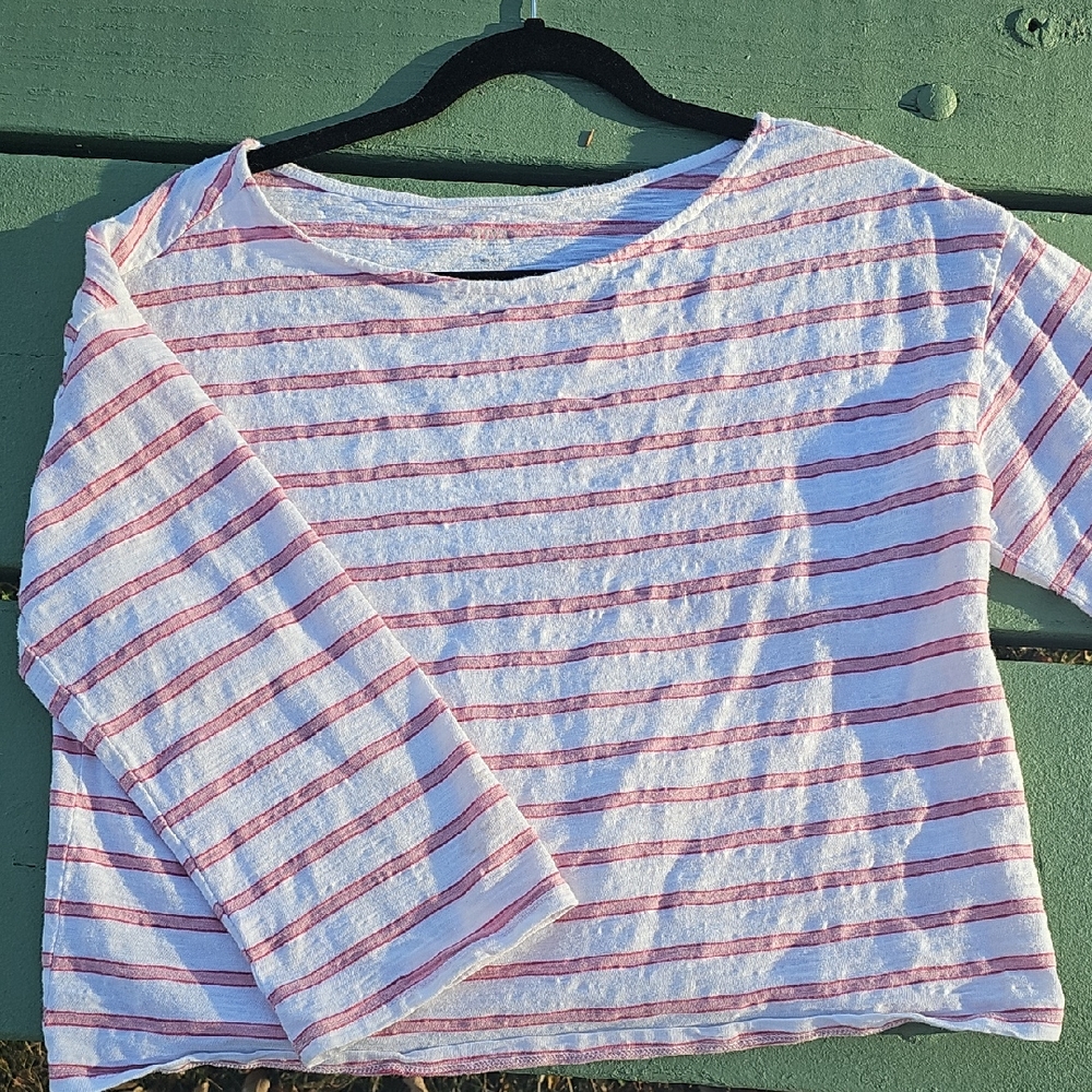 a.n.a Red and White Striped Knitwear